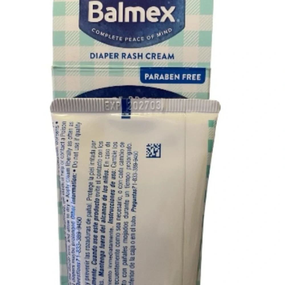 💖5 for $25💖 Balmex Zinc Oxide Diaper Rash Cream 4oz – NIB Sealed